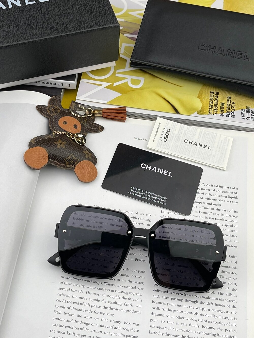 Chanel Oversized Square Black Sunglasses